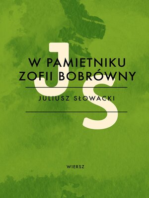 cover image of W pamietniku Zofii Bobrówny